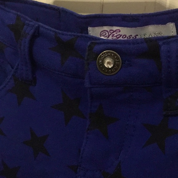 Blue Vigoss shorts with black stars - Picture 3 of 4